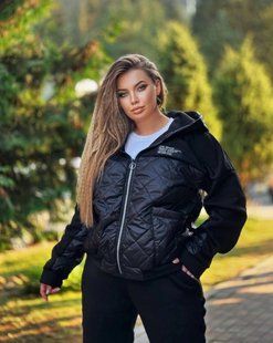 Невероятный женский костюм на флисе, ткань "Трехнитка+плащевка" 48, 50, 52, 54, 56, 58 размер 48 16247-48 фото