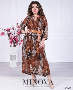 Стильное женское платье, ткань "Шифон" 50, 52 размер 50 16827-50 фото