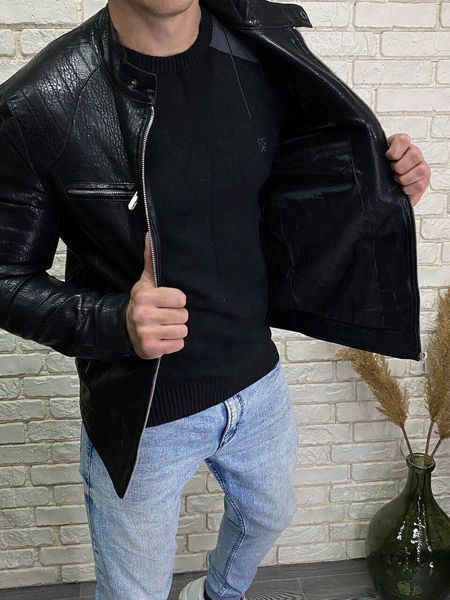 Стильная мужская куртка на подкладке Материал "Эко Кожа" 46, 48, 50, 52, 54, 56 размер 46 13252-46 фото