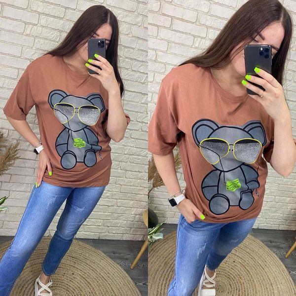 Стильная женская футболка, ткань "Трикотаж" размер 48 15130-48 фото