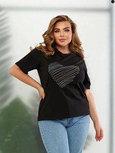 Шикарная женская футболка, ткань "Трикотаж" 50, 52, 54, 56 размер 50 17299-50 фото