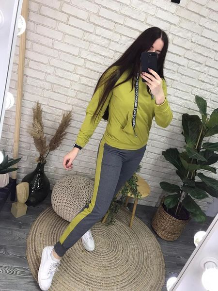 Стильный женский костюм, ткань "Трикотаж двухнитка" 42, 46 размер 42 13637-42 фото