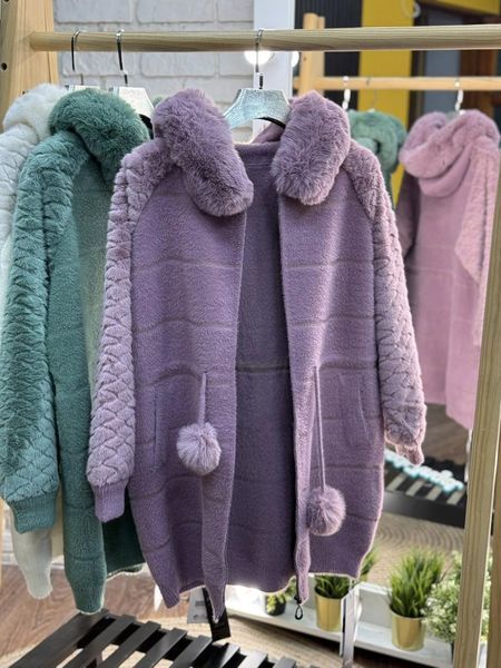 Неймовірний жіночий кардиган, тканина "Альпака" 54, 56, 58, 60, 62, 64 розмір 54 20826-54 фото