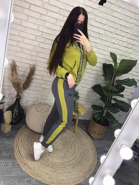 Стильный женский костюм, ткань "Трикотаж двухнитка" 42, 46 размер 42 13637-42 фото