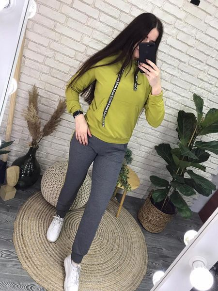 Стильный женский костюм, ткань "Трикотаж двухнитка" 42, 46 размер 42 13637-42 фото