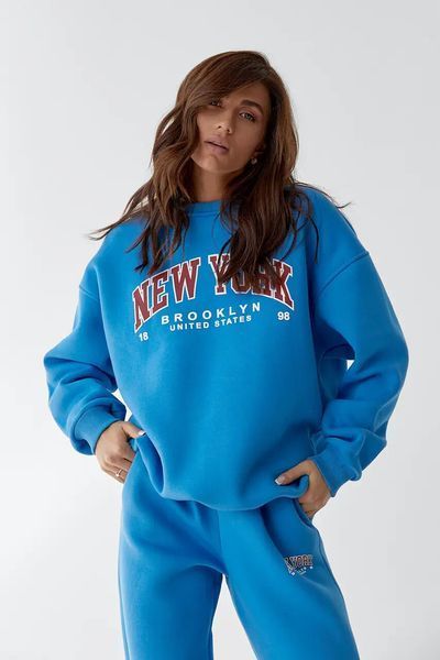 Невероятный женский костюм New York, ткань "Трехнитка на флисе" 50, 52, 46 размер 50 12922-50 фото