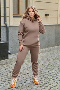 Элегантный женский спортивный костюм на флисе, "Трикотаж" 50, 52, 54, 56 размер 50 11962-50 фото