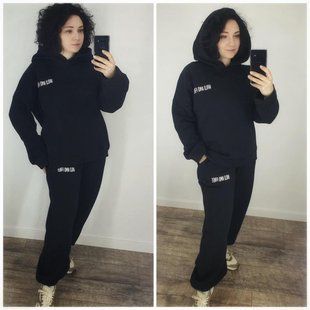Шикарный женский костюм на флисе, ткань "Трикотаж" 50, 52 размер 50 15764-50 фото