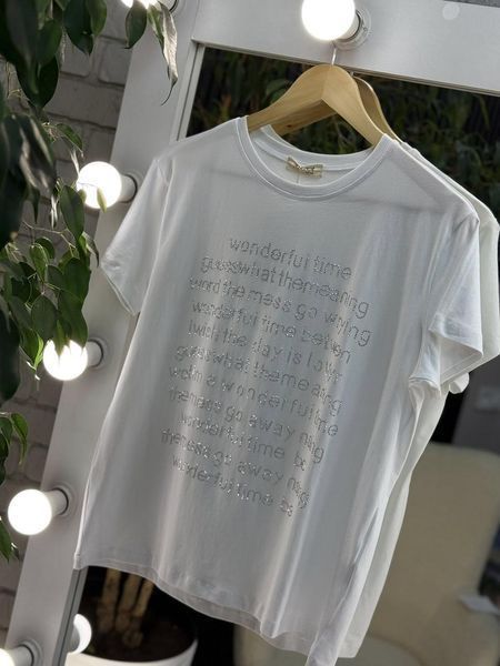 Стильна жіноча футболка, тканина "Котон" 50, 52, 54 розмір 50 19591-50 фото
