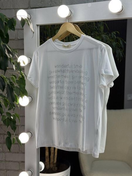 Стильна жіноча футболка, тканина "Котон" 50, 52, 54 розмір 50 19591-50 фото
