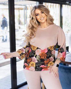 Стильний жіночий костюм кофта+штани, тканина "Трикотаж-кукурудза" 60, 62, 64 розмір 60 11626-60 фото
