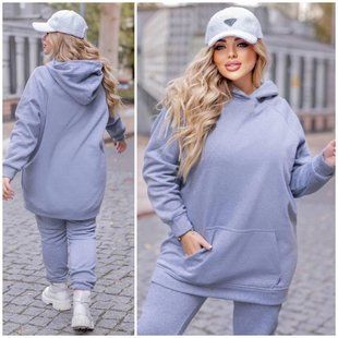 Роскошный женский костюм-двойка, ткань "Трикотаж на тонком флисе" 54, 56, 60 размер 54 13255-54 фото