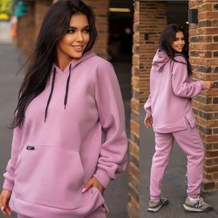 Невероятный женский костюм на флисе, ткань "Трикотаж" 64, 66 размер 64 16448-64 фото